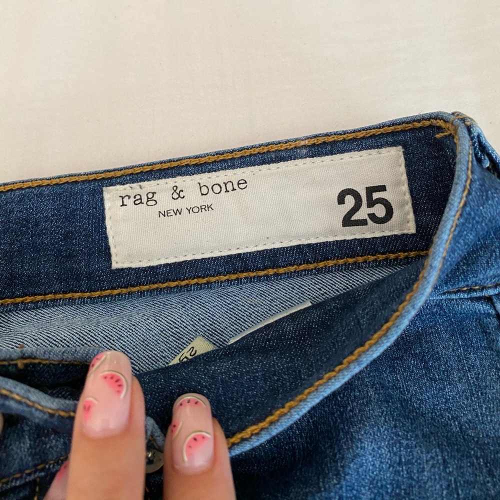 Rag & Bone High Rise Ankle Skinny Jeans - Picture 5 of 7